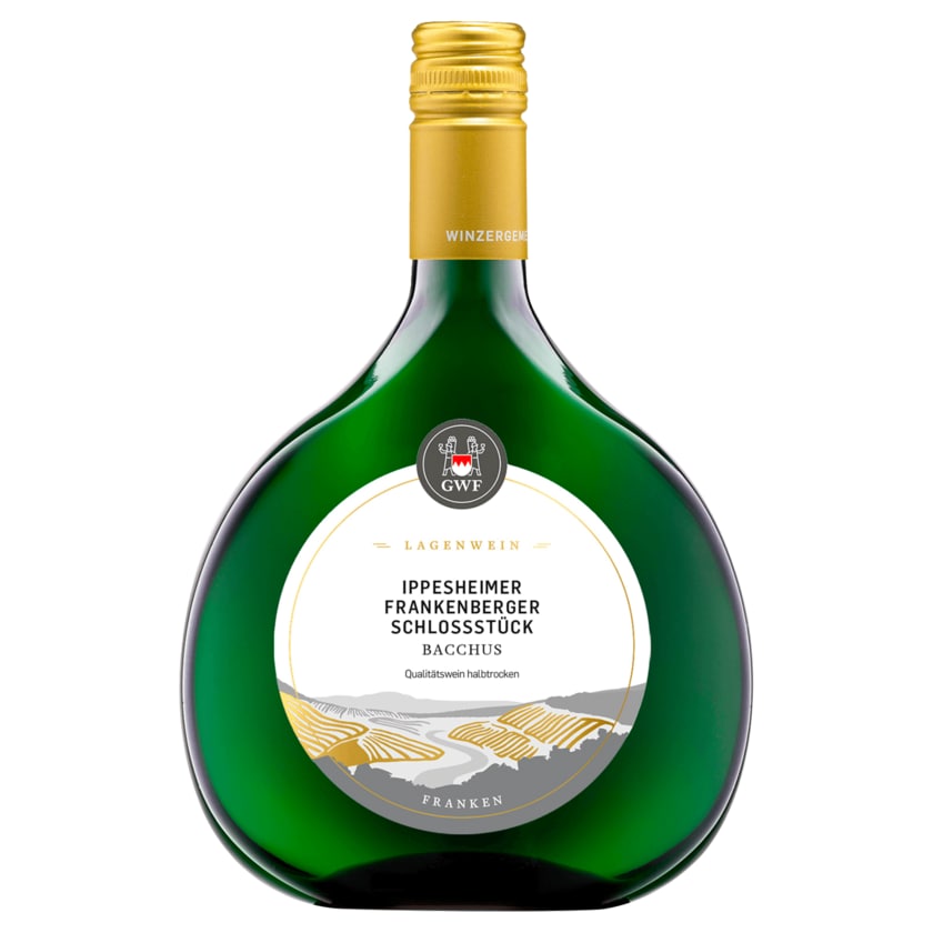 GWF Ippesheimer Frankenberger Schlossstück Weißwein Bacchus QbA halbtrocken 0,75l